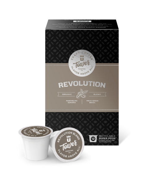 Revolution Blend K-Cup SuperPods by Tower Roasting Co.