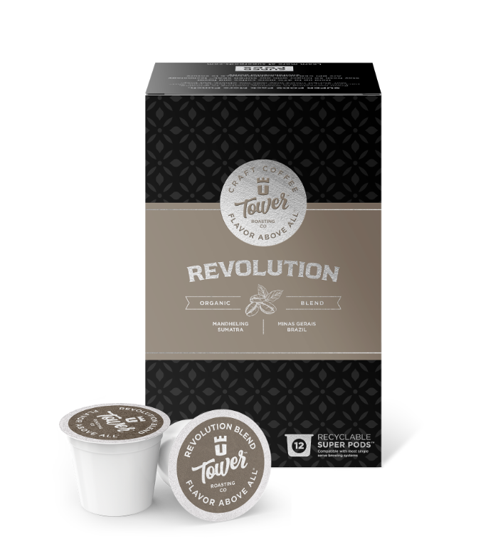 Revolution Blend K-Cup SuperPods by Tower Roasting Co.