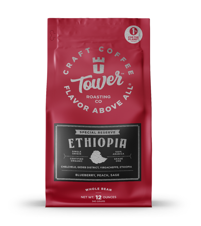 Ethiopia Special Reserve Whole Bean Coffee by Tower Roasting Co