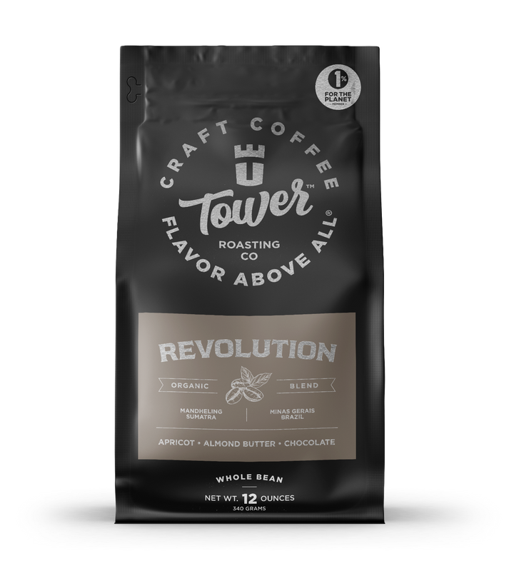 Revolution Blend Whole Bean Coffee by Tower Roasting Co