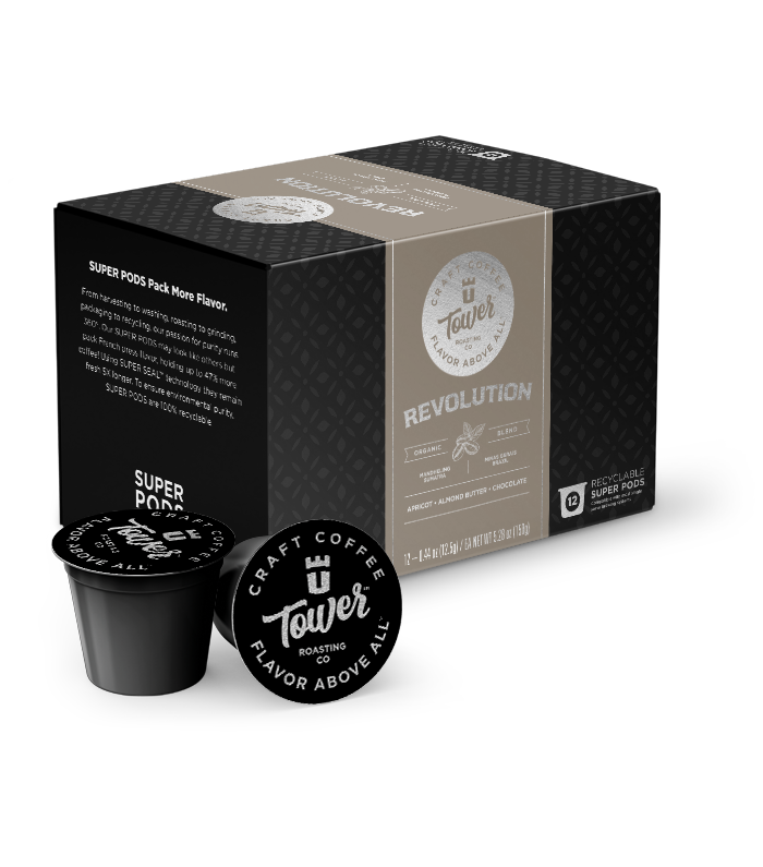 Revolution Blend Coffee Pods by Tower Roasting Co
